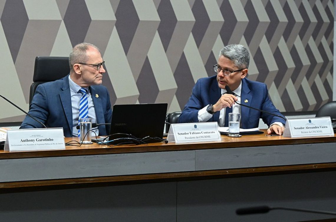 O senador Fabiano Contarato é presidente e o senador Alessandro Vieira, relator da CPI Carlos Moura/Agência Senado