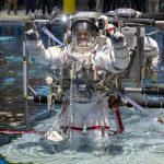 NASA astronaut Anil Menon participates in a spacewalk training session at NASA’s Johnson Space Center’s Neutral Buoyancy Laboratory in Houston, Texas, ahead of his upcoming mission to the International Space Station. NASA/David DeHoyos