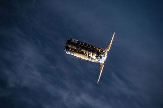 Northrop Grumman’s Cygnus XL cargo spacecraft, carrying more than 11,000 pounds of new science investigations and supplies for the Expedition 73 crew, approaches the International Space Station on Sept. 18, 2025. Credit: NASA