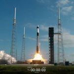 The SpaceX Falcon 9 rocket, carrying the Dragon cargo spacecraft atop, launched Friday, May 15, 2026, from Space Launch Complex 40 at Cape Canaveral Space Force Station in Florida. Credit: NASA+