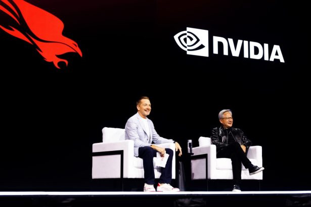 The NVIDIA founder and CEO joined CrowdStrike CEO and founder George Kurtz to announce CrowdStrike SafeMind, its agentic cybersecurity system developed by the CrowdStrike Cyber Superintelligence Lab. - Photo: NVIDIA